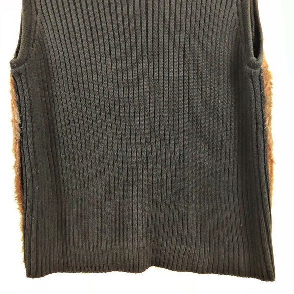 Faux Fur Vest KIKIT MAURICE SASSON Women’s Medium - Picture 7 of 8